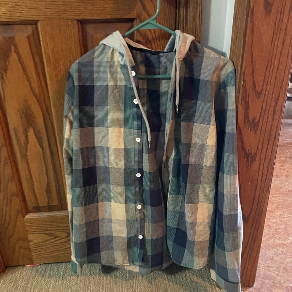 H&M flannel hoodie
